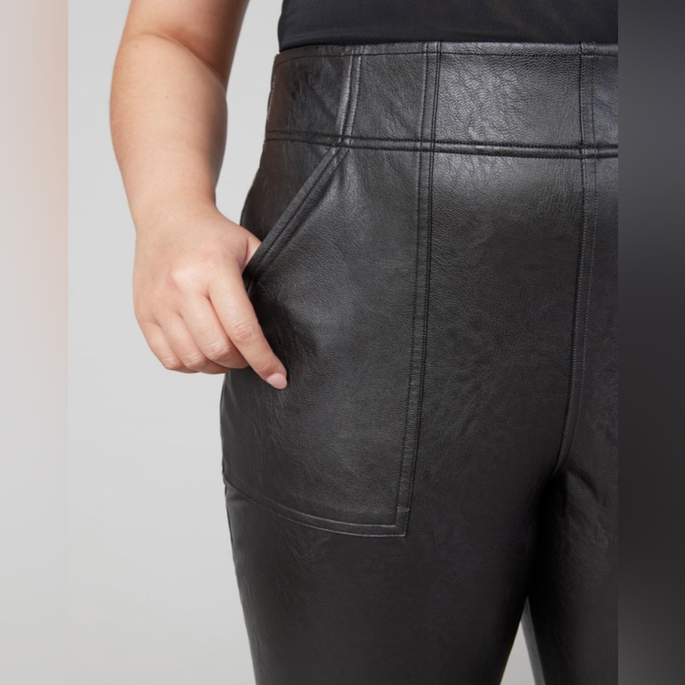 NWT Spanx Leather-Like Joggers - Picture 2 of 7